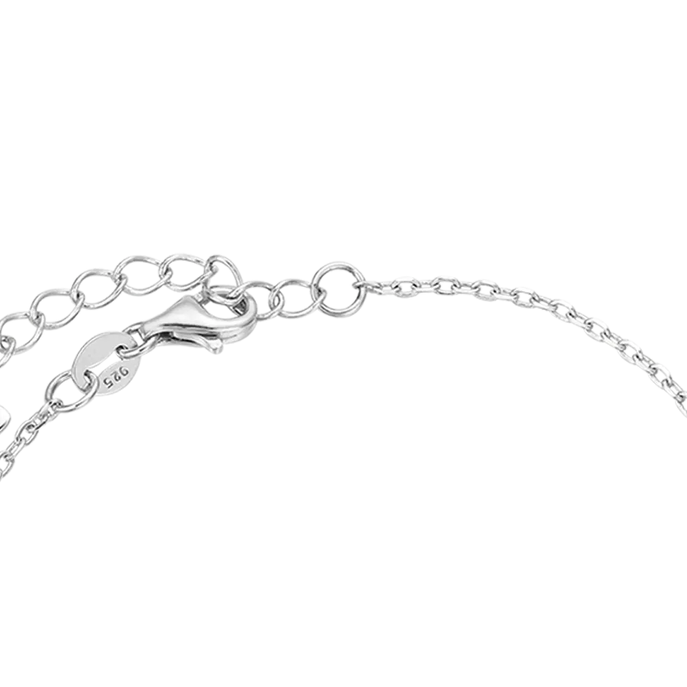 silver bracelet with circle melitea