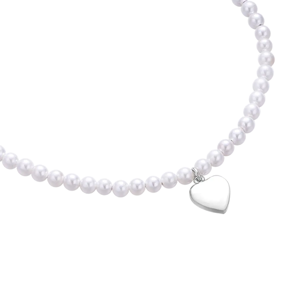 SILVER BRACELET WITH HEART Melitea