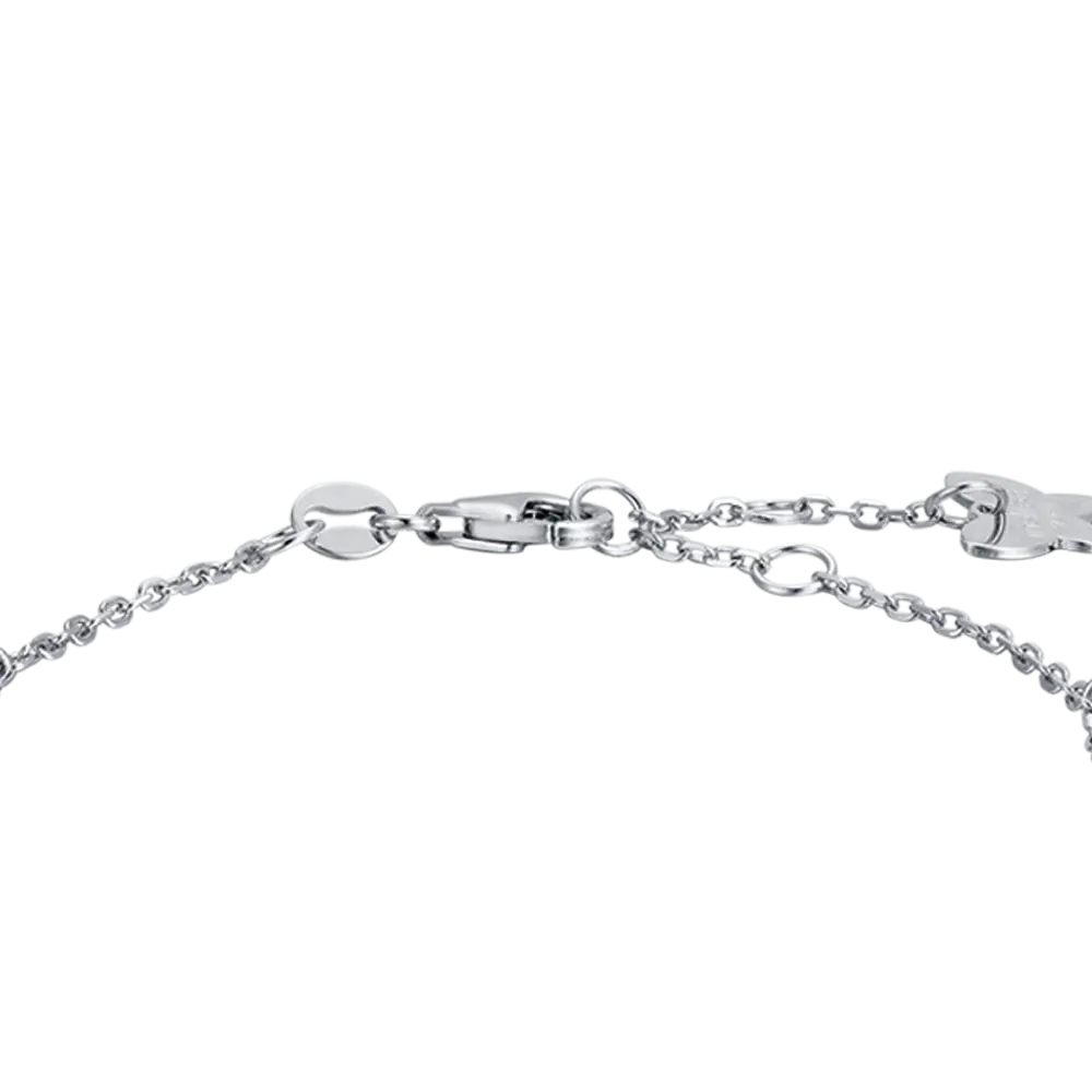 SILVER BRACELET WITH WHITE ZIRCONES Melitea