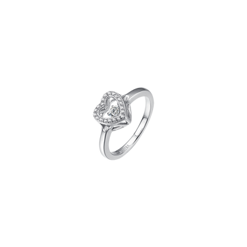 SILVER RING WITH HEART SPOT LIGHT Melitea