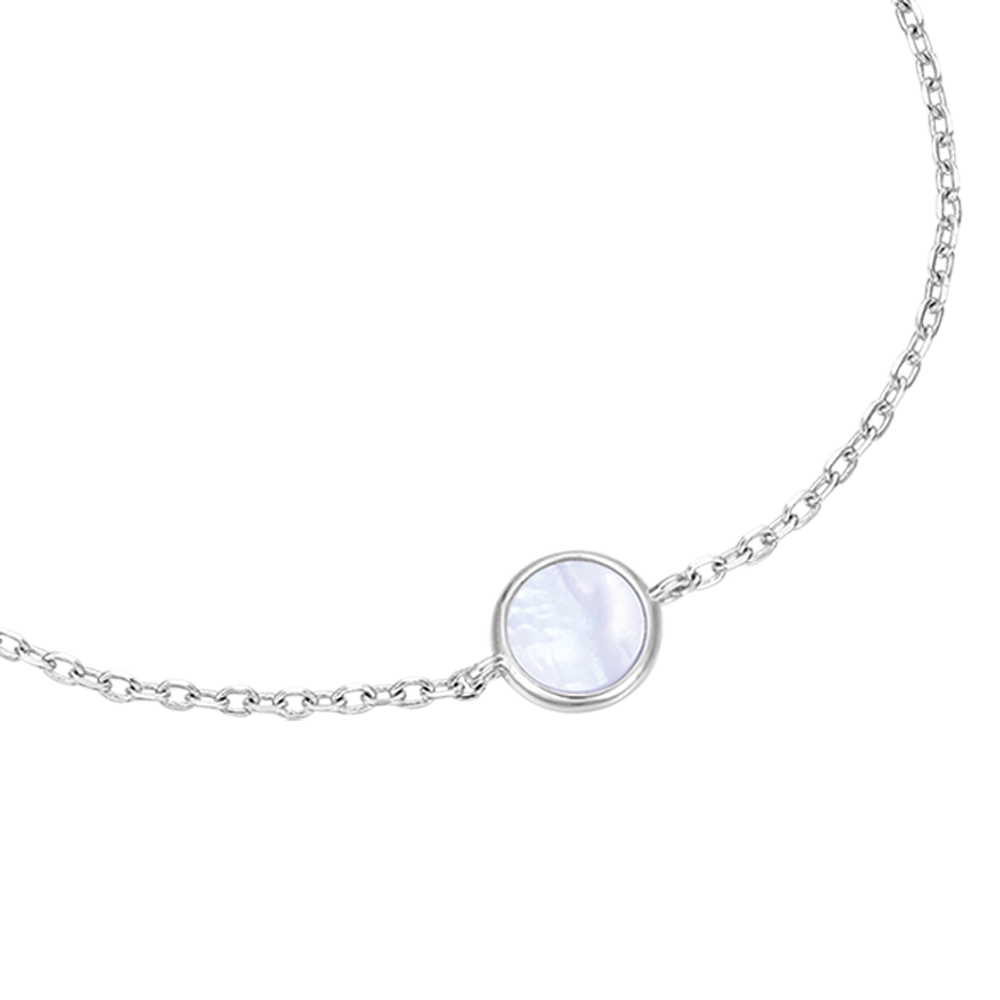 silver bracelet with circle melitea