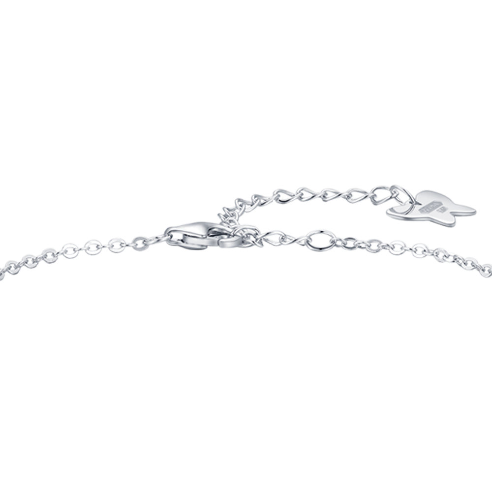 SILVER BRACELET WITH CROSSES WITH WHITE CRYSTALS Melitea