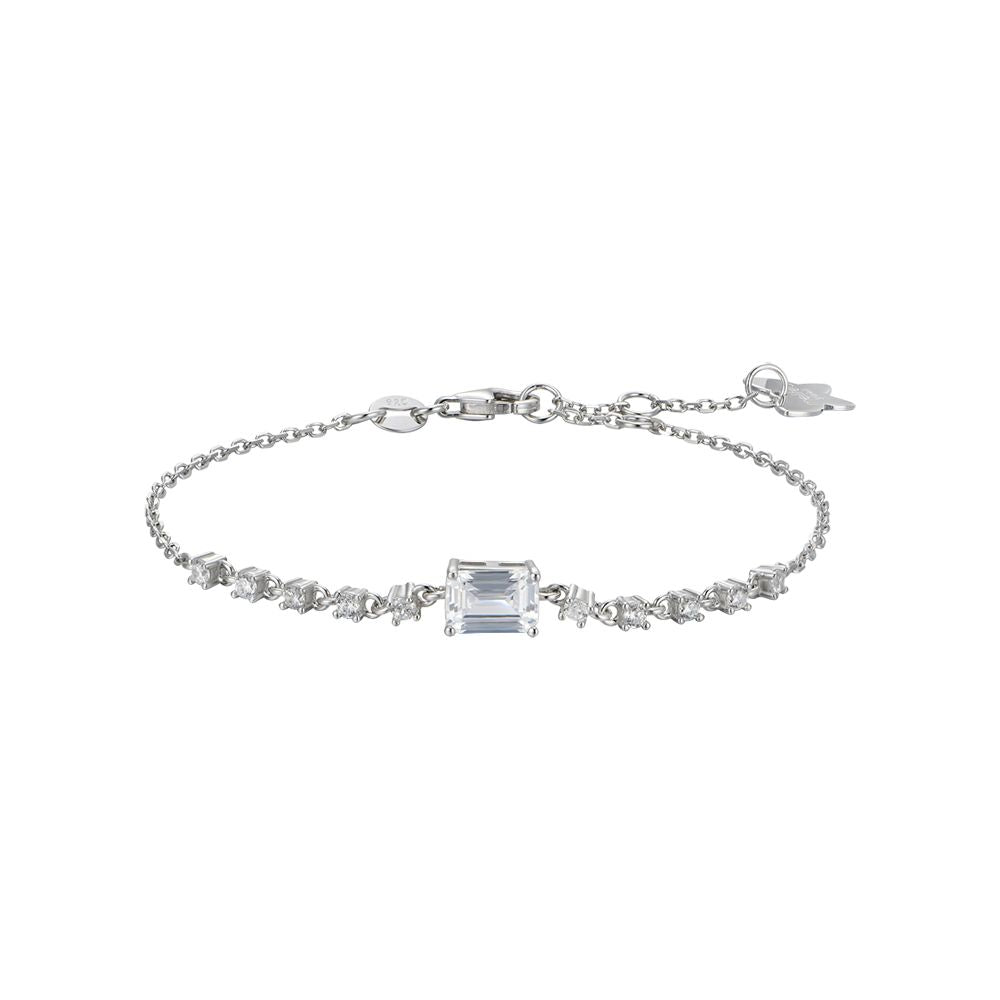 WOMAN'S SILVER BRACELET WITH WHITE ZIRCONES Melitea