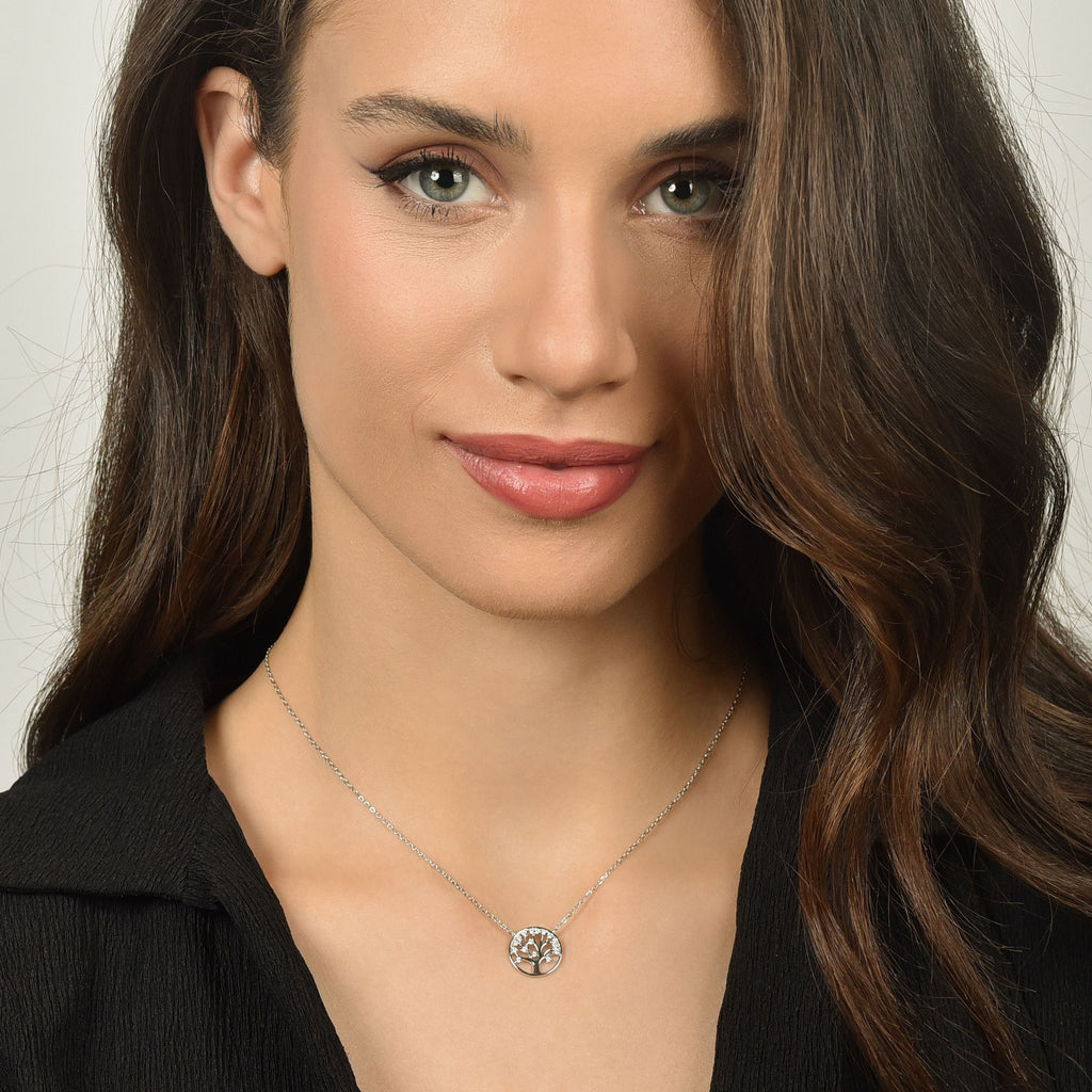 SILVER TREE OF LIFE LARGE NECKLACE Melitea