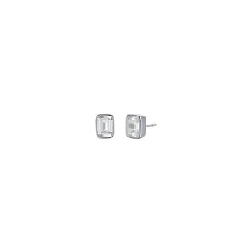 WOMAN'S EARRINGS IN SILVER WITH WHITE ZIRCONES Melitea